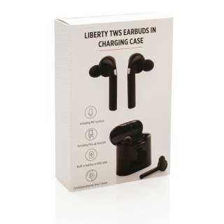 Auriculares inalámbricos personalizados  en caja de carga